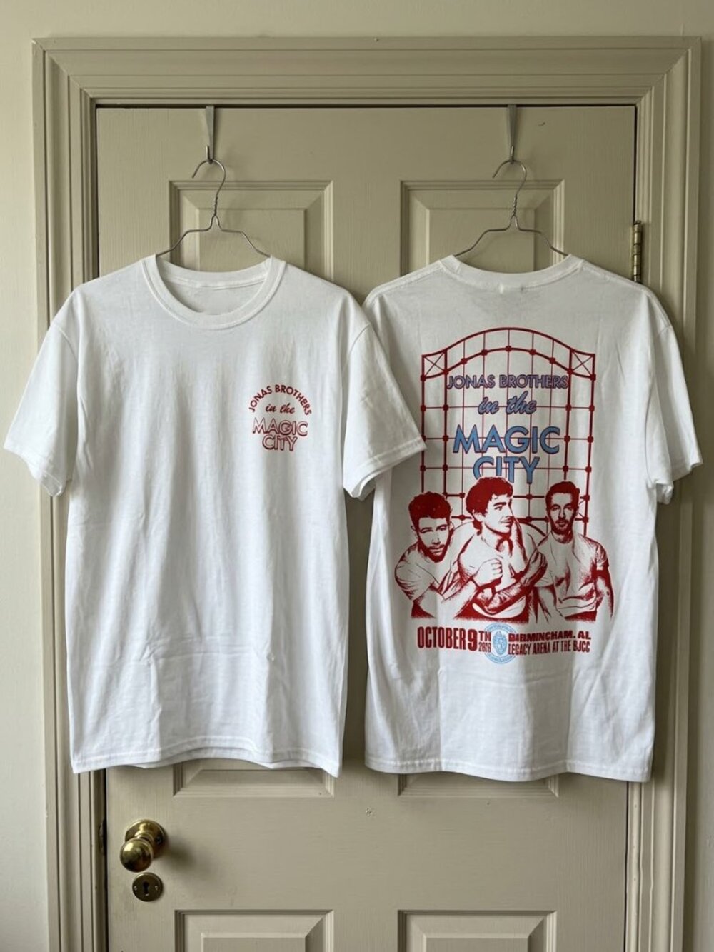 Gildan Jonas Brothers Burning Up All Over Again Birmingham, AL City T-shirt